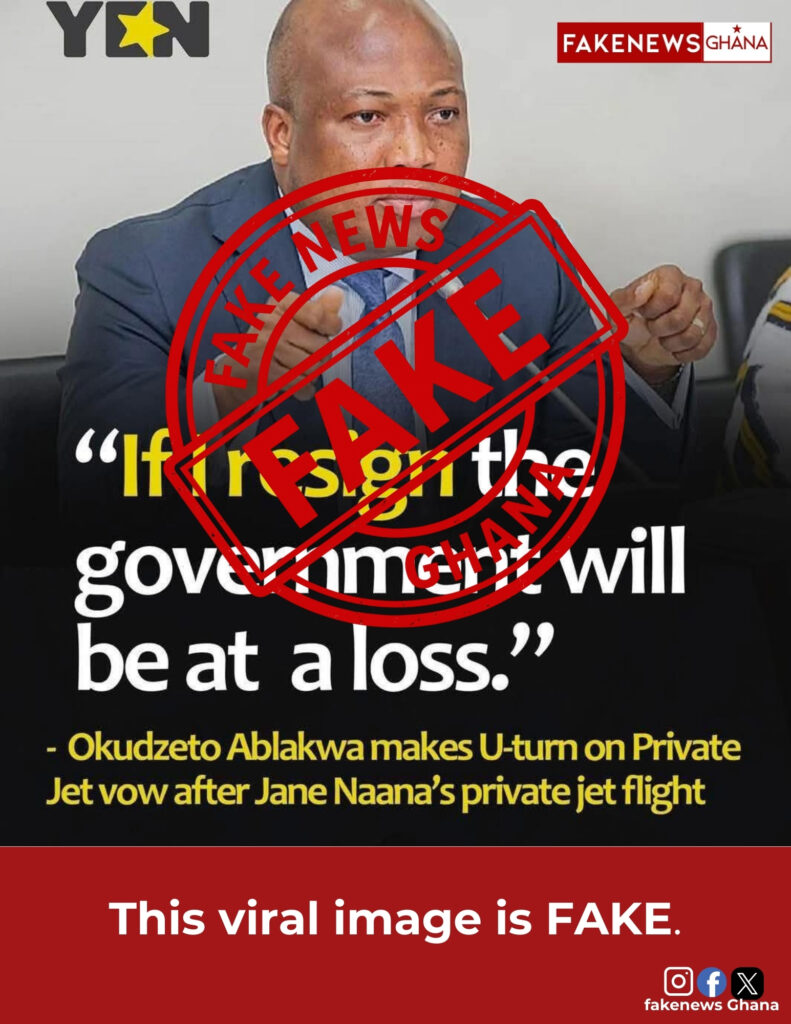 Fake flyer of Hon. Samuel Okudzeto Ablakwa