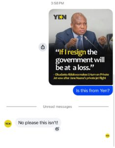 Yen.com's response to viral flyer